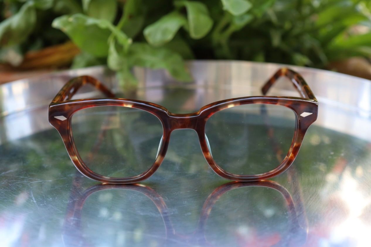 ノチノオプティカル "SANSUI" #3. RICH AMBER × GREY GREEN to D.GREY(調光モデル)
