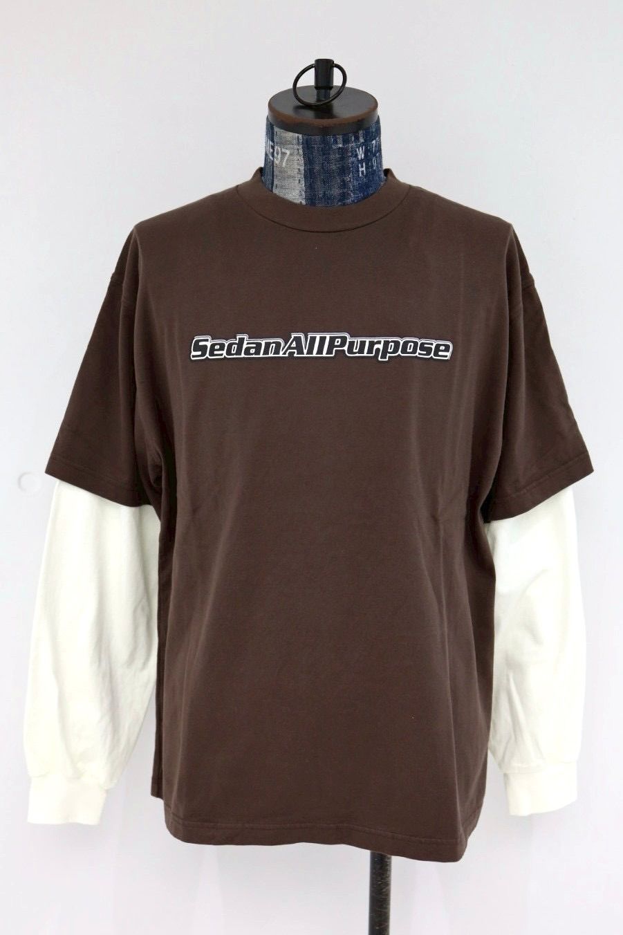 セダンオールパーパス 26SS Skate Logo Layered L/S Tee(SD26S-CT05)Brown x Off☆3月7日(土)発売！