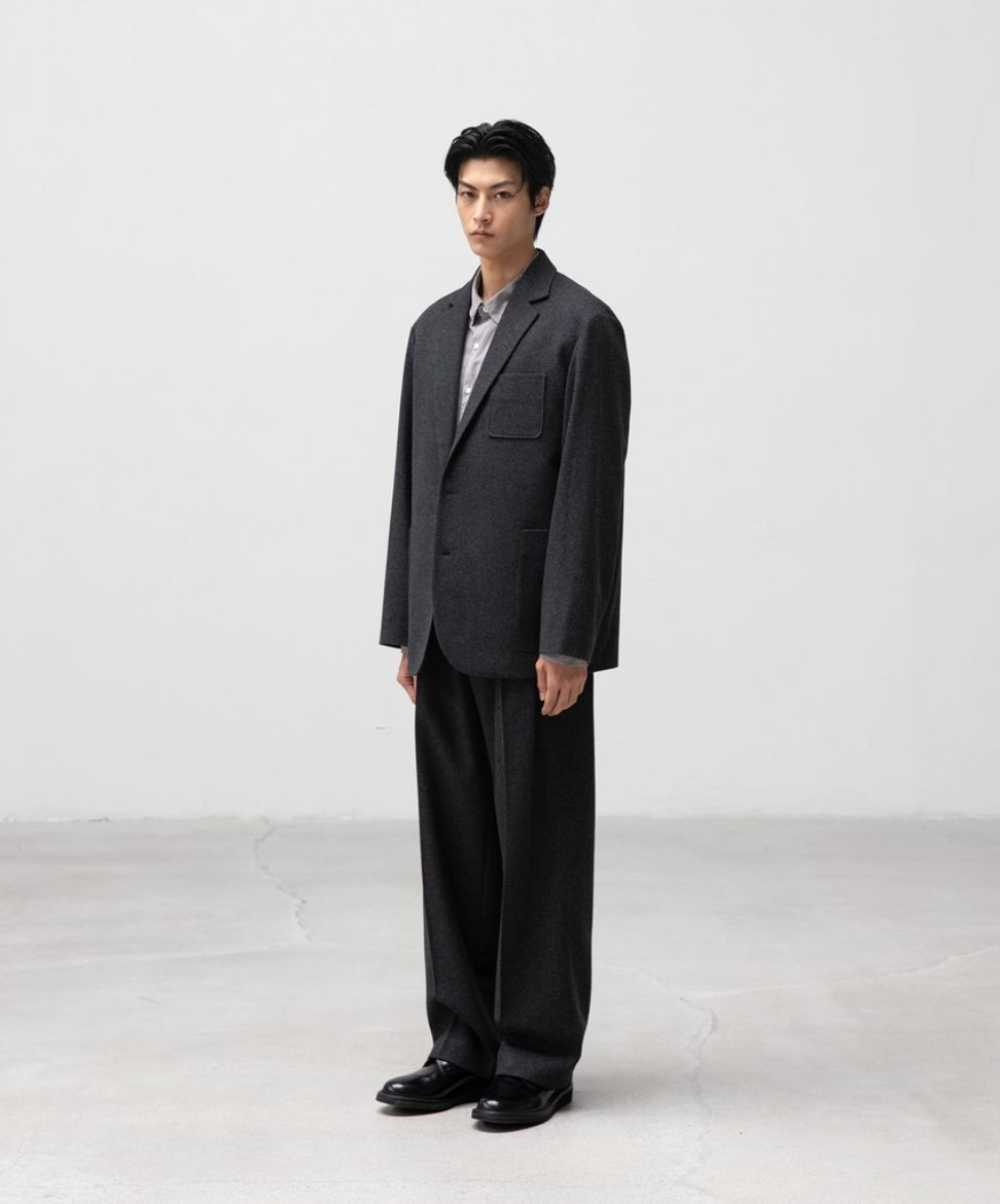 ANOTHER OFFICEアナザーオフィス Santiago Cashmere Sports Jacket(AOEFJK008)Heather Charcoal☆10月10日(金)新作発売！