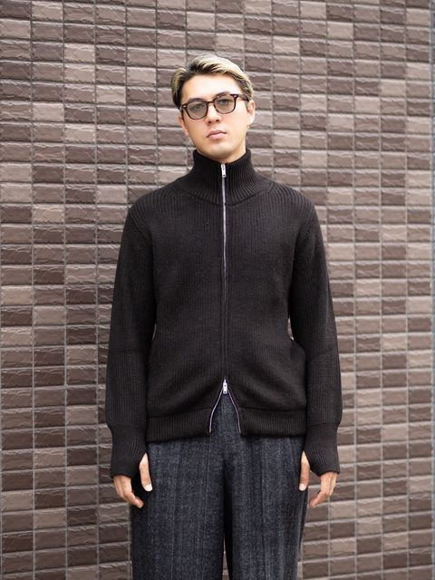 マーカウェア 26AW ドライバーズニットDRIVERS KNIT(A26C23SW01C)NATURAL BLACK☆新作発売！