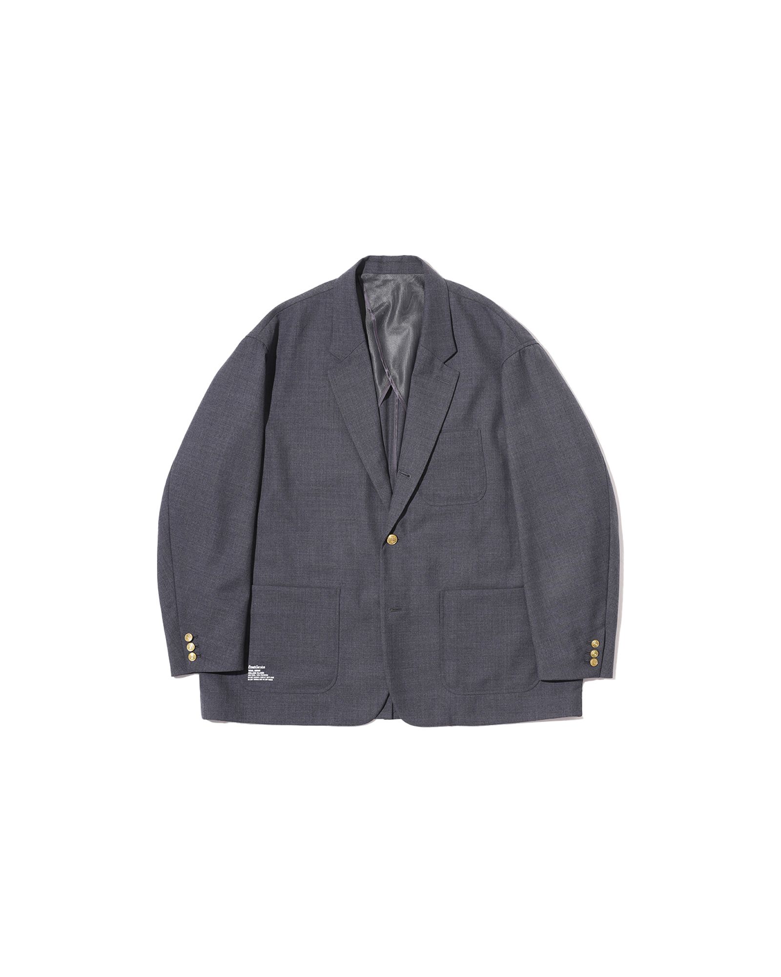 フレッシュサービス WOOL SERGE COLLEGE BLAZER (FSC261-10212)GRAY★2月14日(土)発売