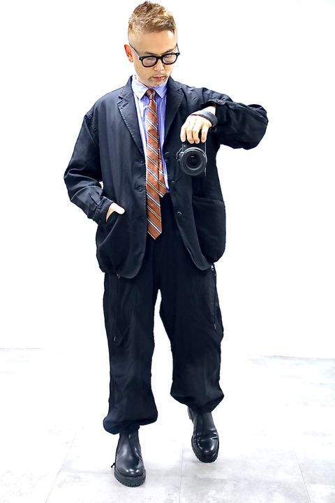 COMME des GARCONS HOMME 26SS エステルサージ製品染め3Bジャケットスタイル