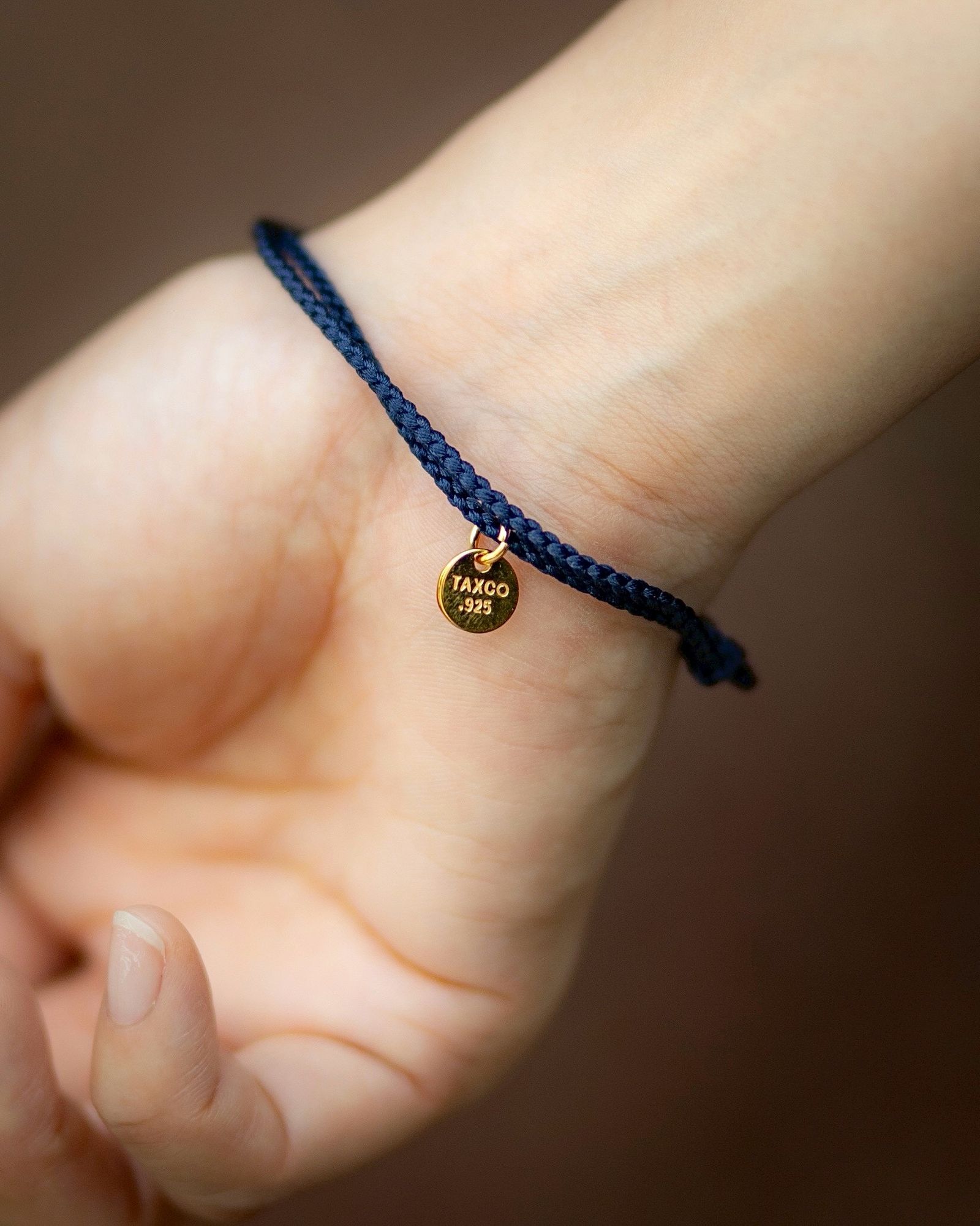 XOLO JEWELRY ショロジュエリー / Anchor Link Silk Code Bracelet-Gold- (XOCB004G)NAVY☆6月19日発売！