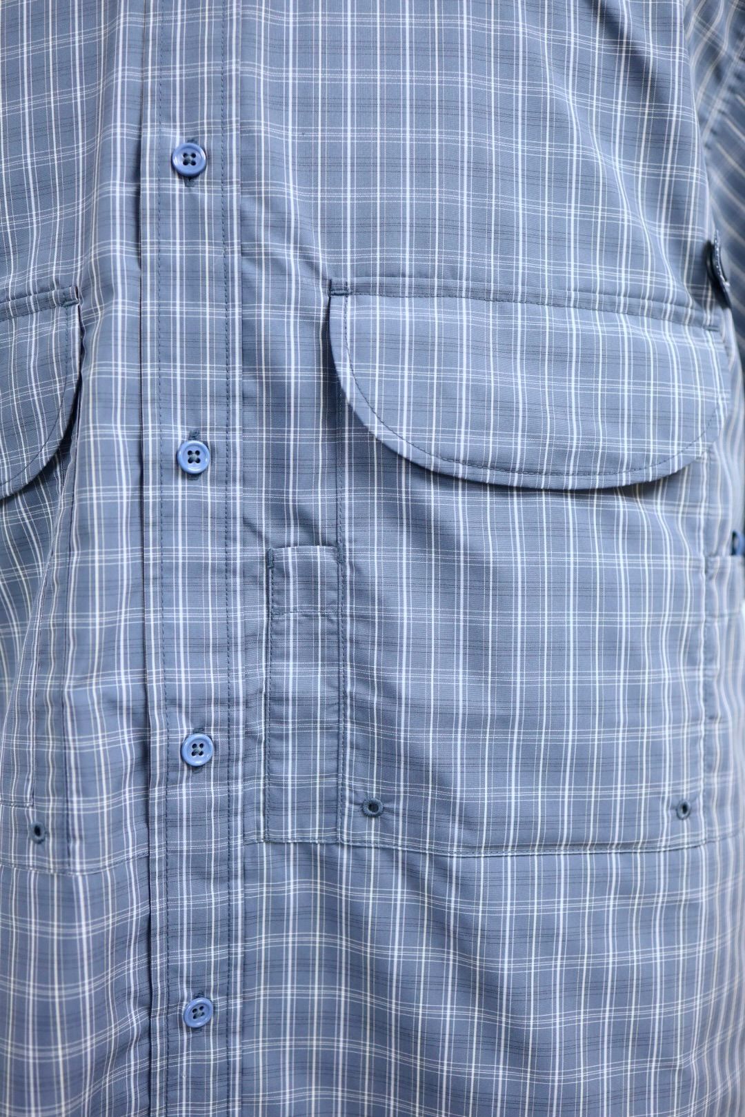 DAIWA PIER39(ダイワピア39) TECH FISHING SHIRT S/S SUMMER PLAID(BE-70026)SMOKE BLUE☆2月21日(土)発売！