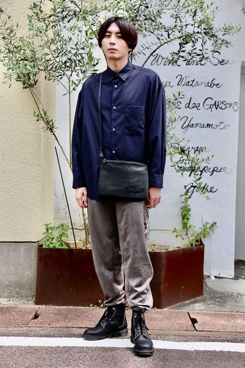 doublet CHAOS EMBROIDERY SUEDE TRACK PANTS