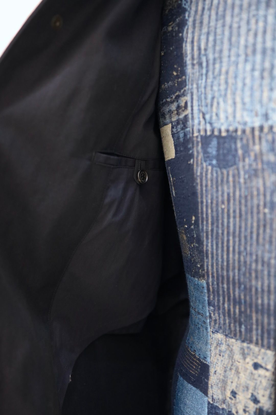 コムデギャルソンオム26SS 綿麻強撚サージコート(HQ-C001-051)NAVY☆2月6日(金)発売！