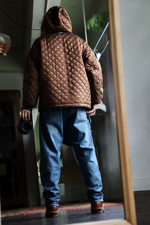COMME des GARCONS HOMME 26FW リバーシブルキルティングフーデッドパーカスタイル