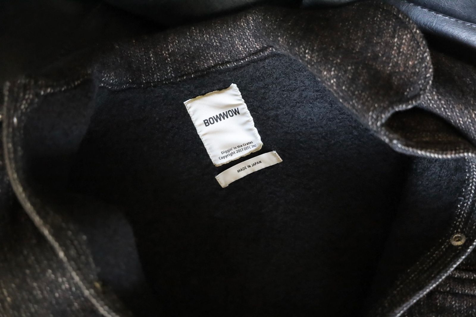 BOW WOW 25FWバウワウ  ジャケットB CLOTH JACKET AGED(BW252-BCJ) AGED MIXED BLACK