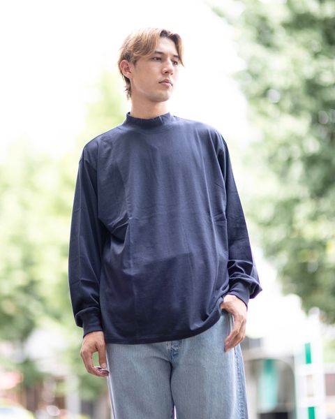 A.PRESSE Cashmere Blend Turtle Neck L/S T-Shirt style 2024.7.27日発売！