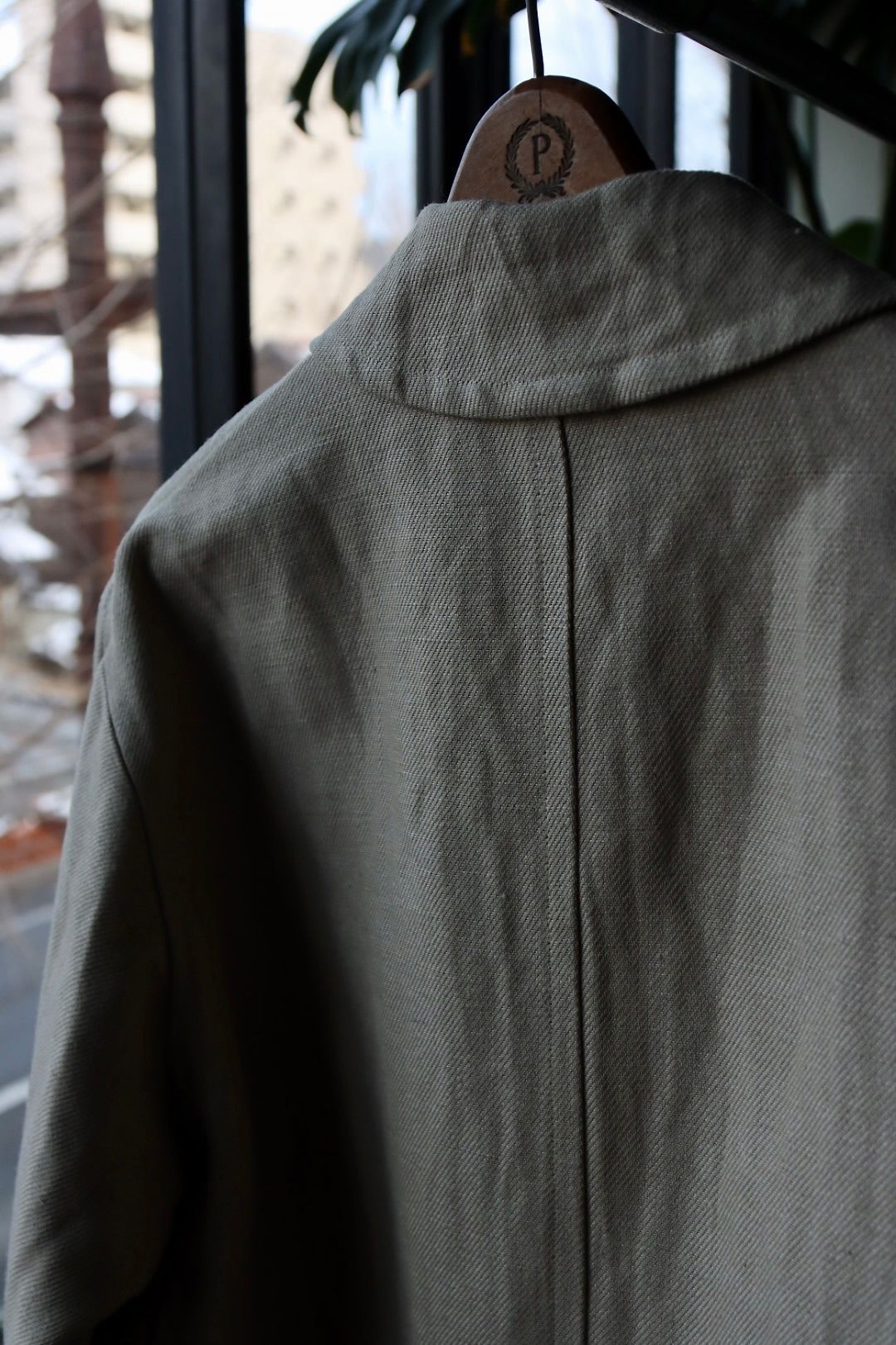 アプレッセ23SSコート Linen Half Coat(23SAP-01-06H)BEIGE