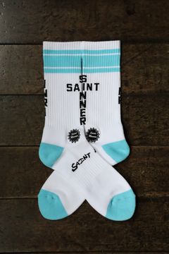セントマイケル25SS SAINT SINNER SOCKS (SM-HR8-0000-110)SKY BLUE