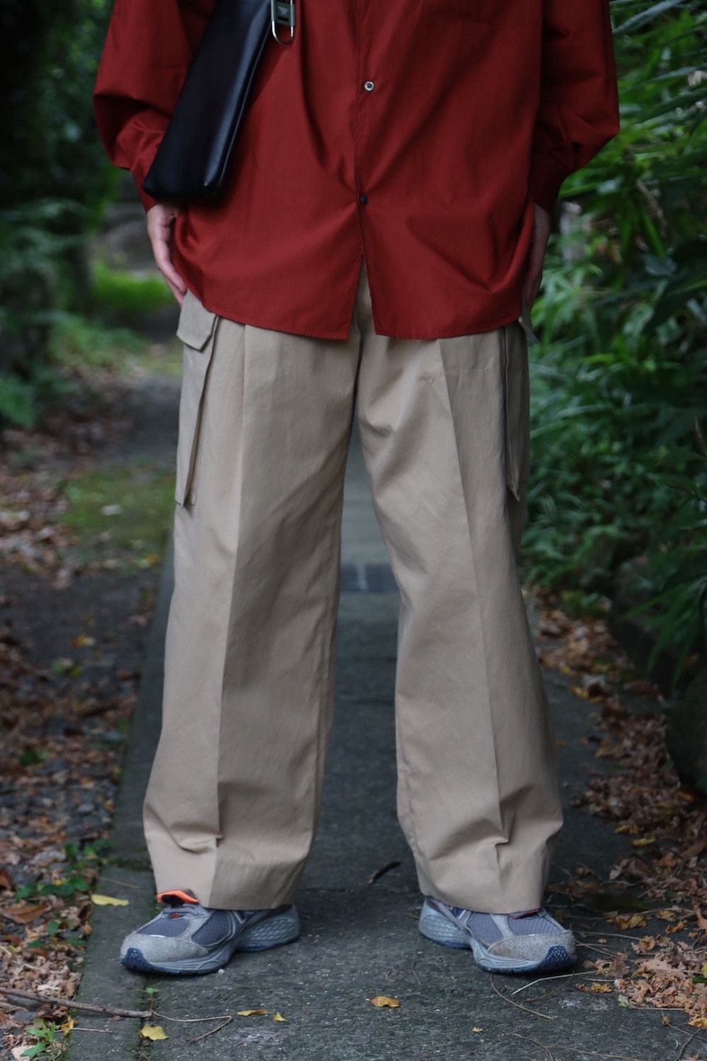 Graphpaper Broad L/S Oversized Regular Collar Shirt(GM223-50063) style. 2022.07.24.