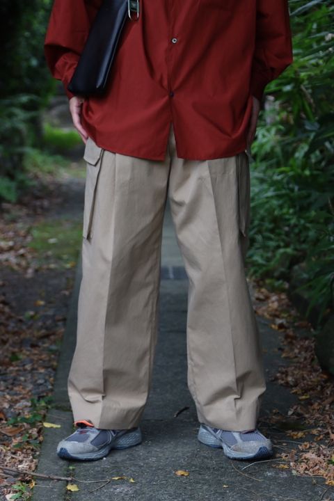 Graphpaper Broad L/S Oversized Regular Collar Shirt(GM223-50063) style. 2022.07.24.