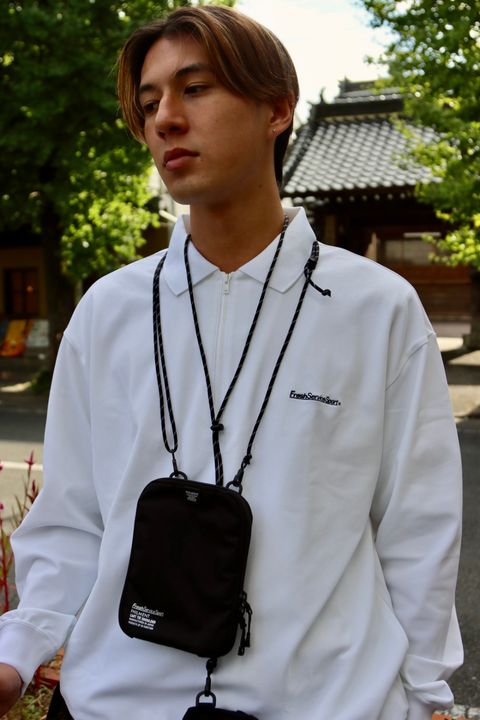 FreshServiceSport フレッシュサービススポーツ 23AW DRY PIQUE JERSEY NECK ZIP L/S POLOスタイル