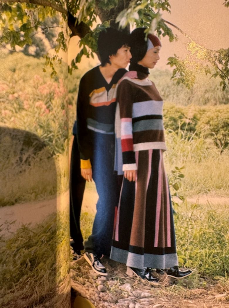 ヨーク25SS MOHAIR BORDER SWEATER - KEITA MARUYAMA 30TH ANNIV. EXCLUSIVE-(YK24FW0885S-KM)BROWN