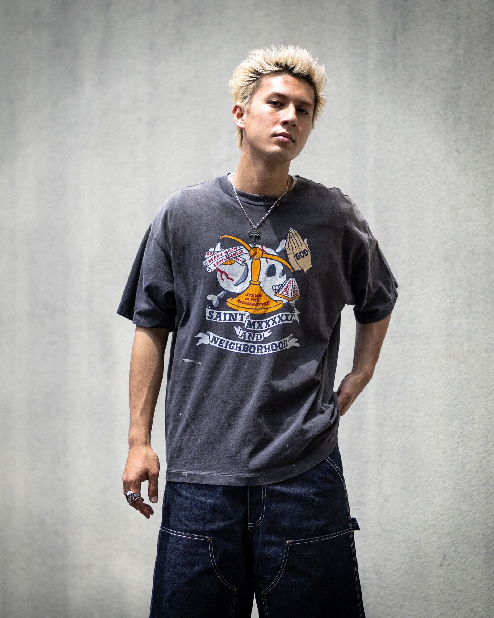 SAINT Mxxxxxx セントマイケル STHD. SS TEE PRAY スタイル！