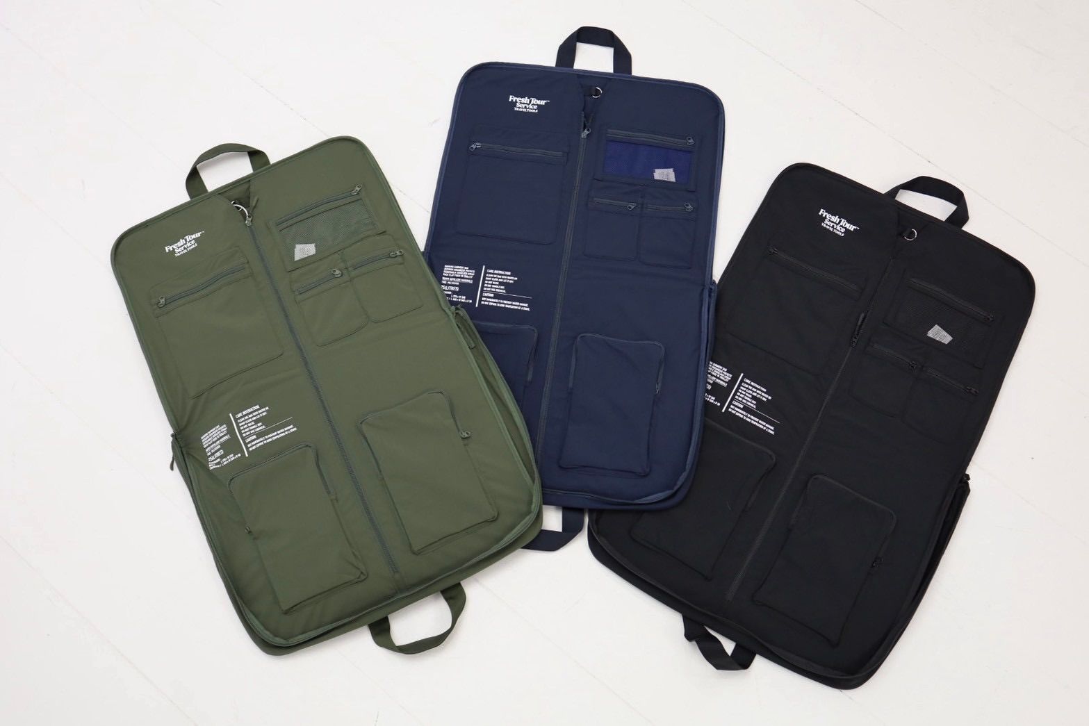 フレッシュサービス MULTI POCKET GARMENT BAG(FSP253-90065B)NAVY