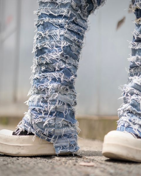 doublet 24FW 新作MUMMY UPCYCLE DENIM PANTS style.2024.8.9