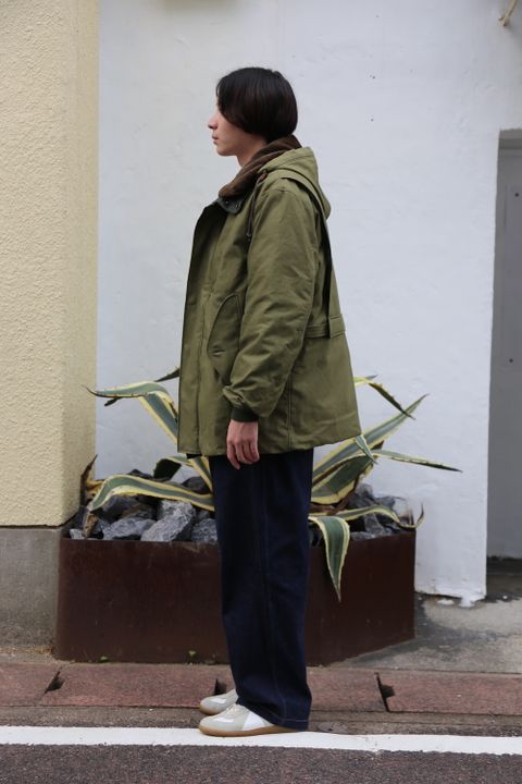 eYe JUNYA WATANABE COMME des GARCONS MAN 綿バックサテンミリタリーブルゾン(WF-J905-100)"KHAKI"style.2020.10.3.