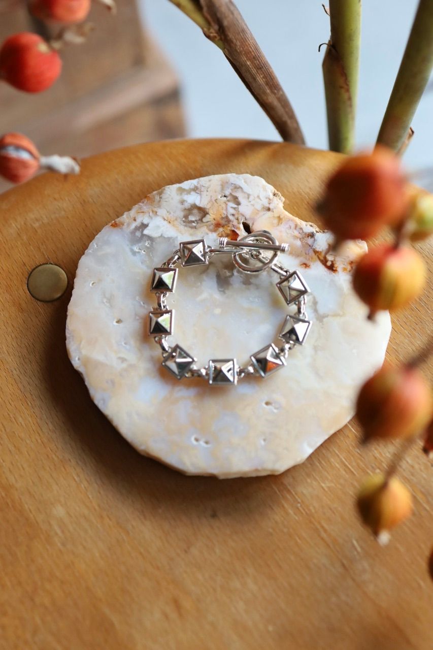 XOLO JEWELRY ブレスレット / Studs Link Bracelet -10mm- (XOB113)SILVER925☆新作発売！
