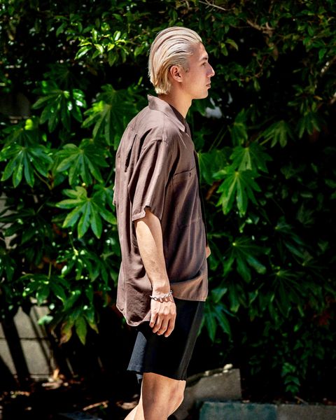 YOKE GARMENTDYED COTTON SILK TWILL OPEN COLLAR SHIRT 5月3日(土)新作発売！