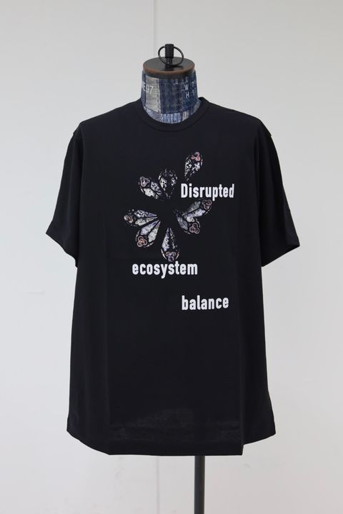 Yohji Yamamoto 26SS 半袖プリントTシャツ(HK-T76-985)BLACK★1月17日(土)新作発売！