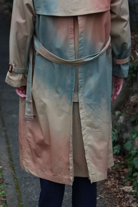 YOKE 新作SPRAY PRINTED TRENCH COAT style.2022.1.22
