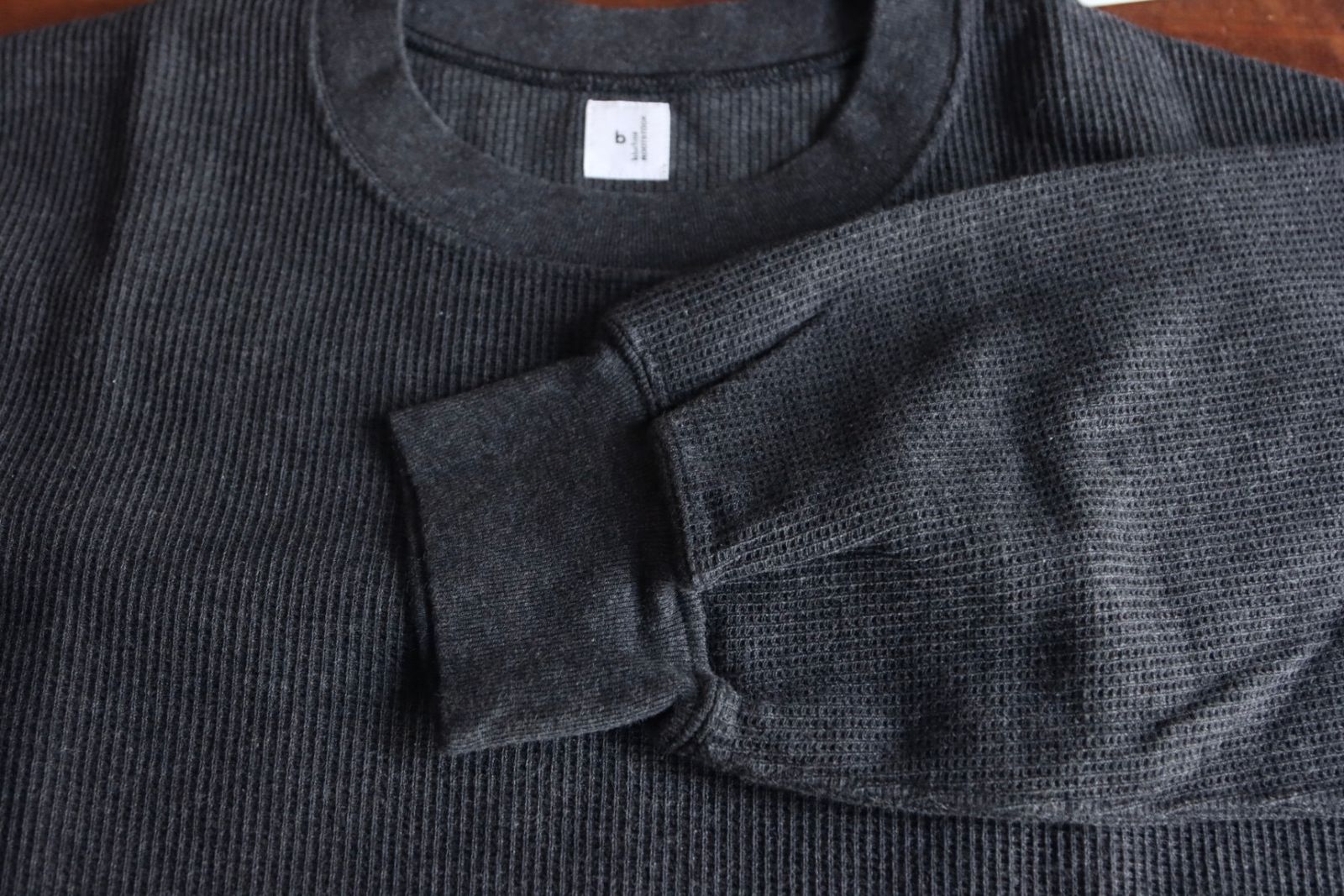 blurhms Women's 25FW Rough&Smooth Thermal P/O(bROOTS24F29F25)HeatherCharcoal☆8月29日(金)新作発売！