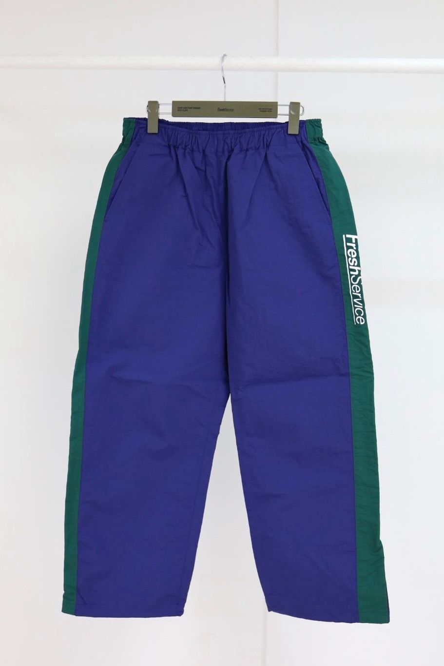 フレッシュサービス NYLON CANVAS SAILING PANTS (FSC261-40255)BLUE x GREEN