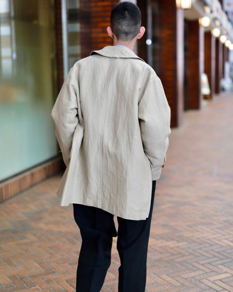 A.PRESSE アプレッセ23SS Wide Tapered Trousersウインドペンスタイル