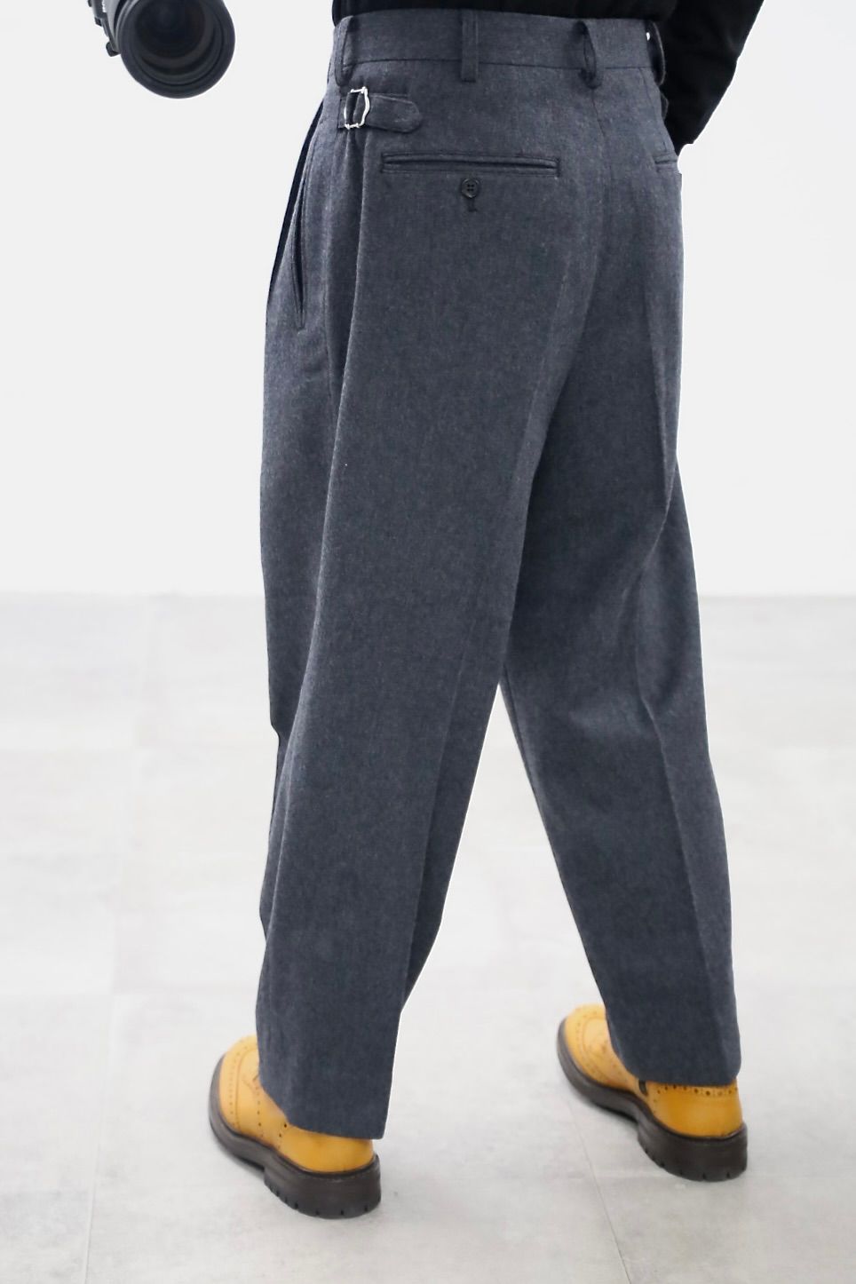 コムデギャルソンオム25FW ウールフラノパンツ(HP-P035-051)CHARCOAL☆11月1日(土)発売！