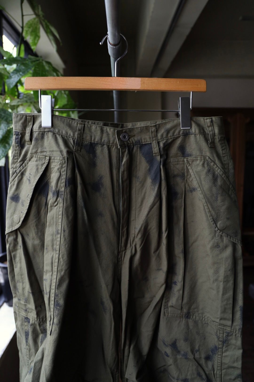 Gurank グランク Poplin camouflage cargo pants(2552)KHAKI/BLACK★新作発売！