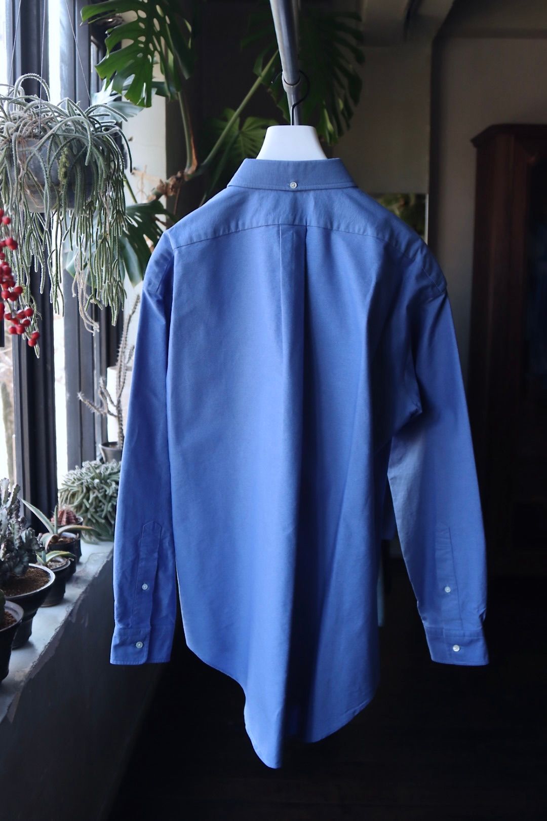 グラフペーパー24SS Oxford L/S B.D Box Shirt (GM241-50020B) SAX