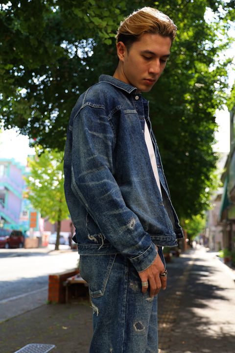 アイジュンヤワタナベマン 24AW New Manual Wネームデニムパンツ(XL)