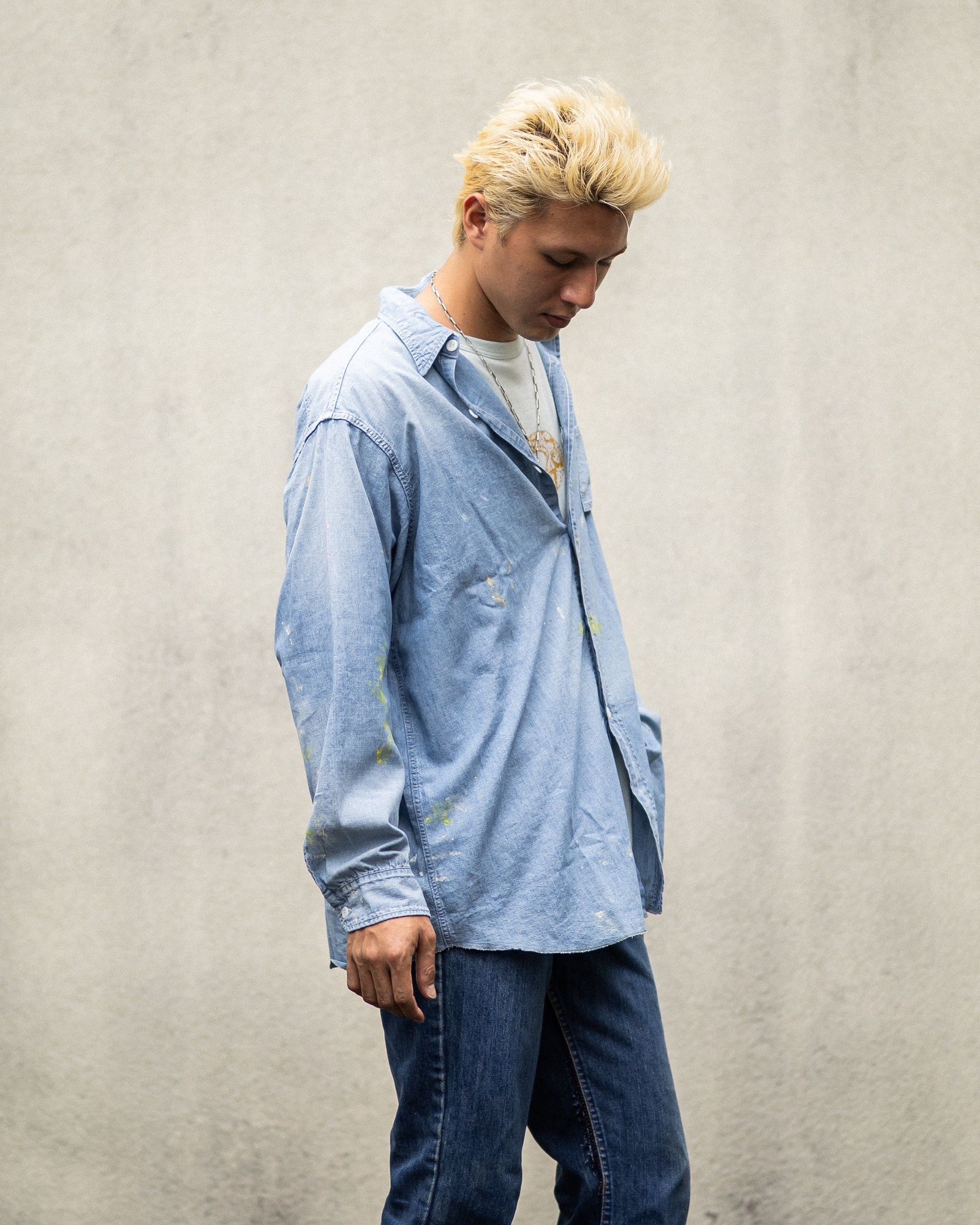 BOWWOW STATE PRISON CHAMBRAY SHIRTS MARK スタイル!