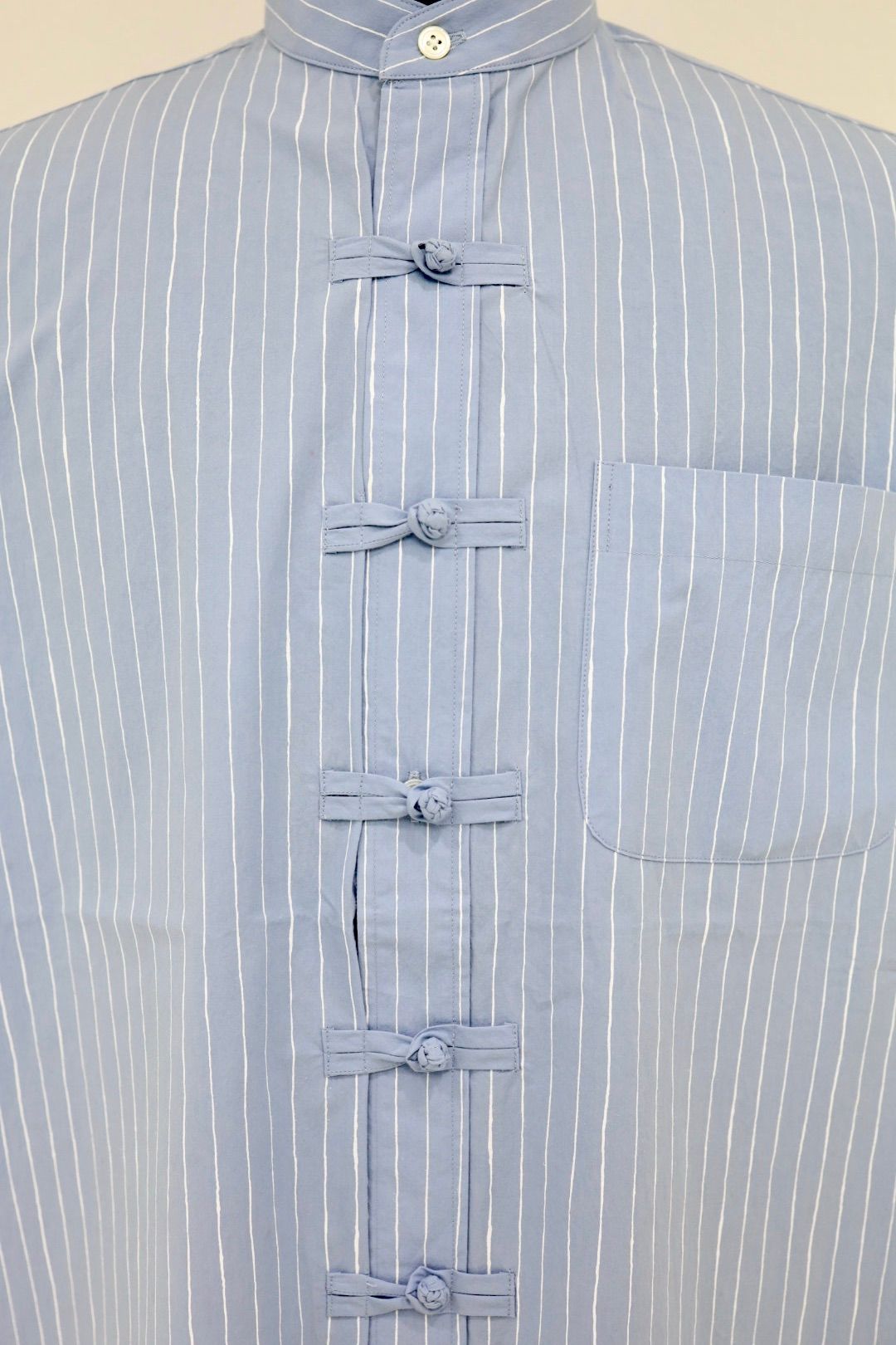 S.F.C 26SS エスエフシーCOTTON STRIPE KUNG FU SHIRT(SFCSS26S05)Sax☆1月24日(土)発売！