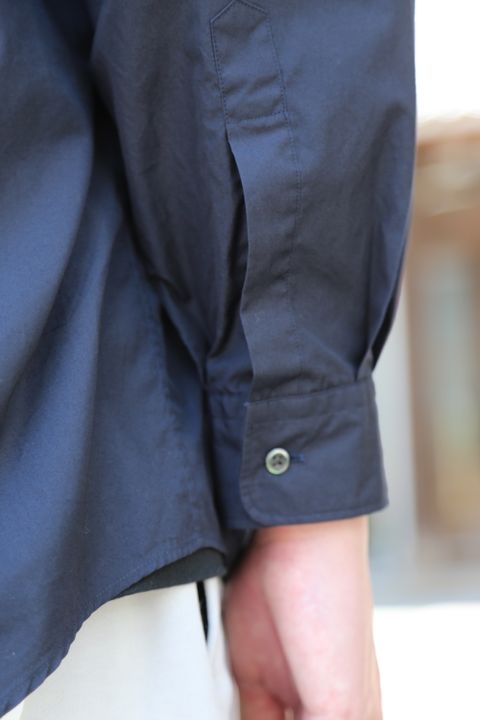 Graphpaper Broad L/S Oversized Regular Collar Shirt(GM212-50110B) style.2021.5.30.