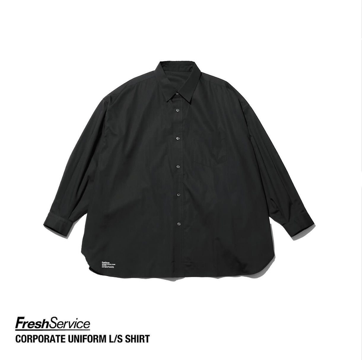 フレッシュサービス CORPORATE UNIFORM L/S SHIRT(FSC253-50105B)BLACK☆8月9日(土)発売！
