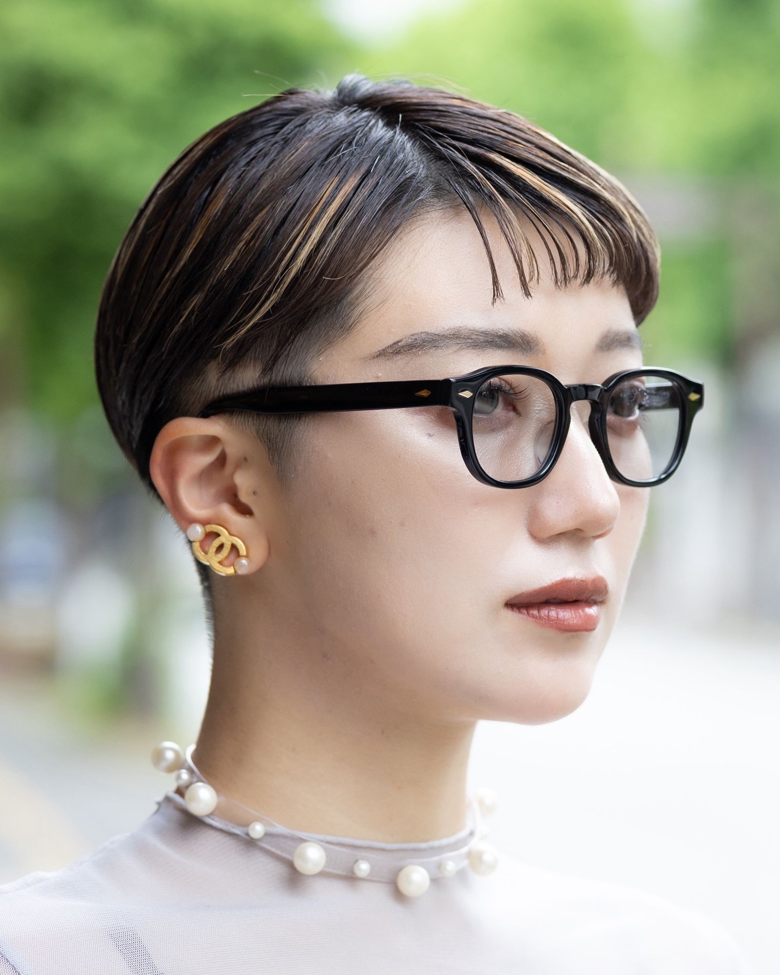 ノチノオプティカル NOCHINO-N1 #1.GLOSS BLACK × CLEAR to GREY (調光モデル)