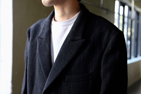 yohji yamamoto W-内田すずめチャイニーズ漢字1216JKT"BLACK"Style.9.9.
