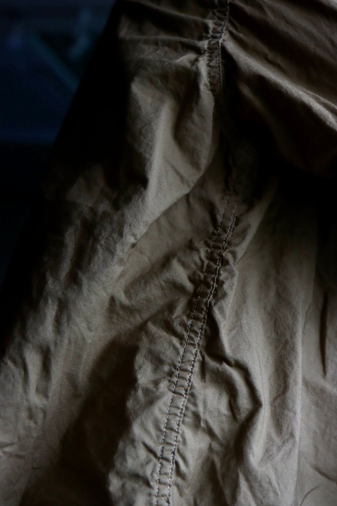 アプレッセ22AW Over Dyeing Military Shirt"BEIGE"スタイル