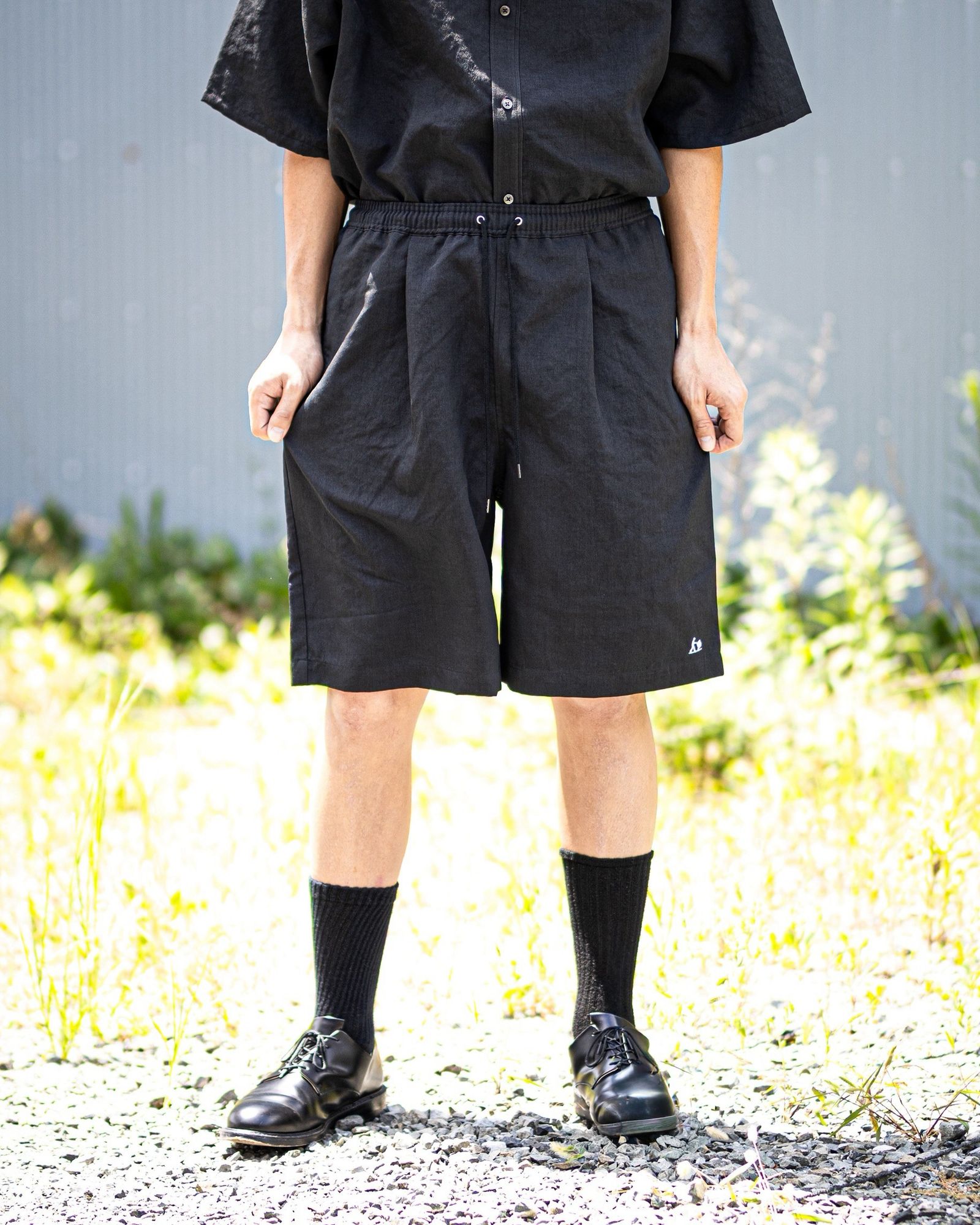 フレッシュサービス 26AW DRY WASHER POPLIN EASY SHORTS(FSC263-40065)BLACK