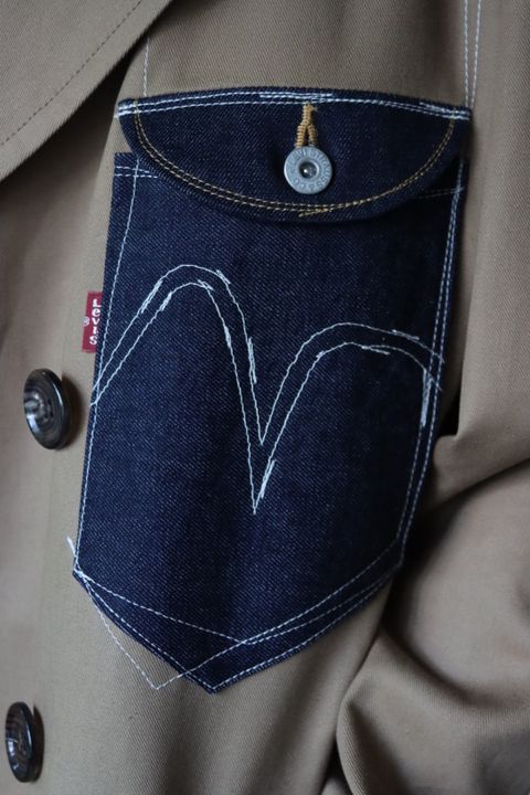 JUNYA WATANABE MAN Levi'sコラボトレンチコート style.2022.8.5