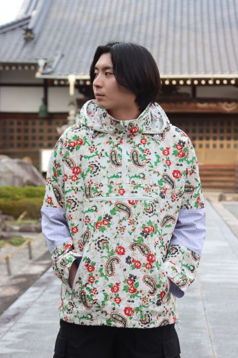 JUNYA WATANABE MAN フラワープリント アノラックパーカー style.2022.5.6