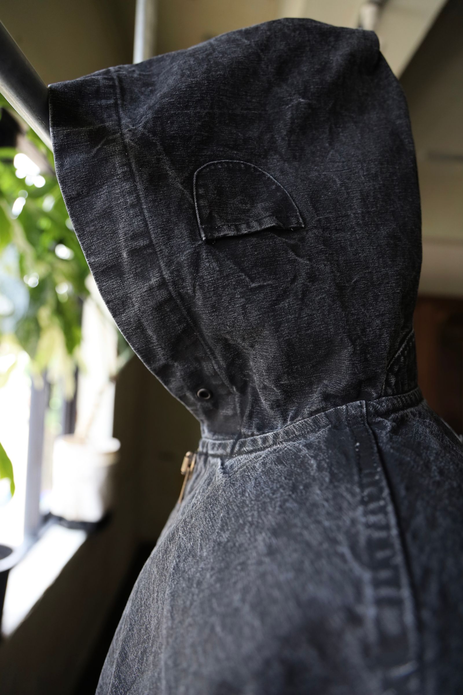 アプレッセ 2025 STYLE2 Vintage US Navy Zip Hoodie (25AAP-01-54)BLACK