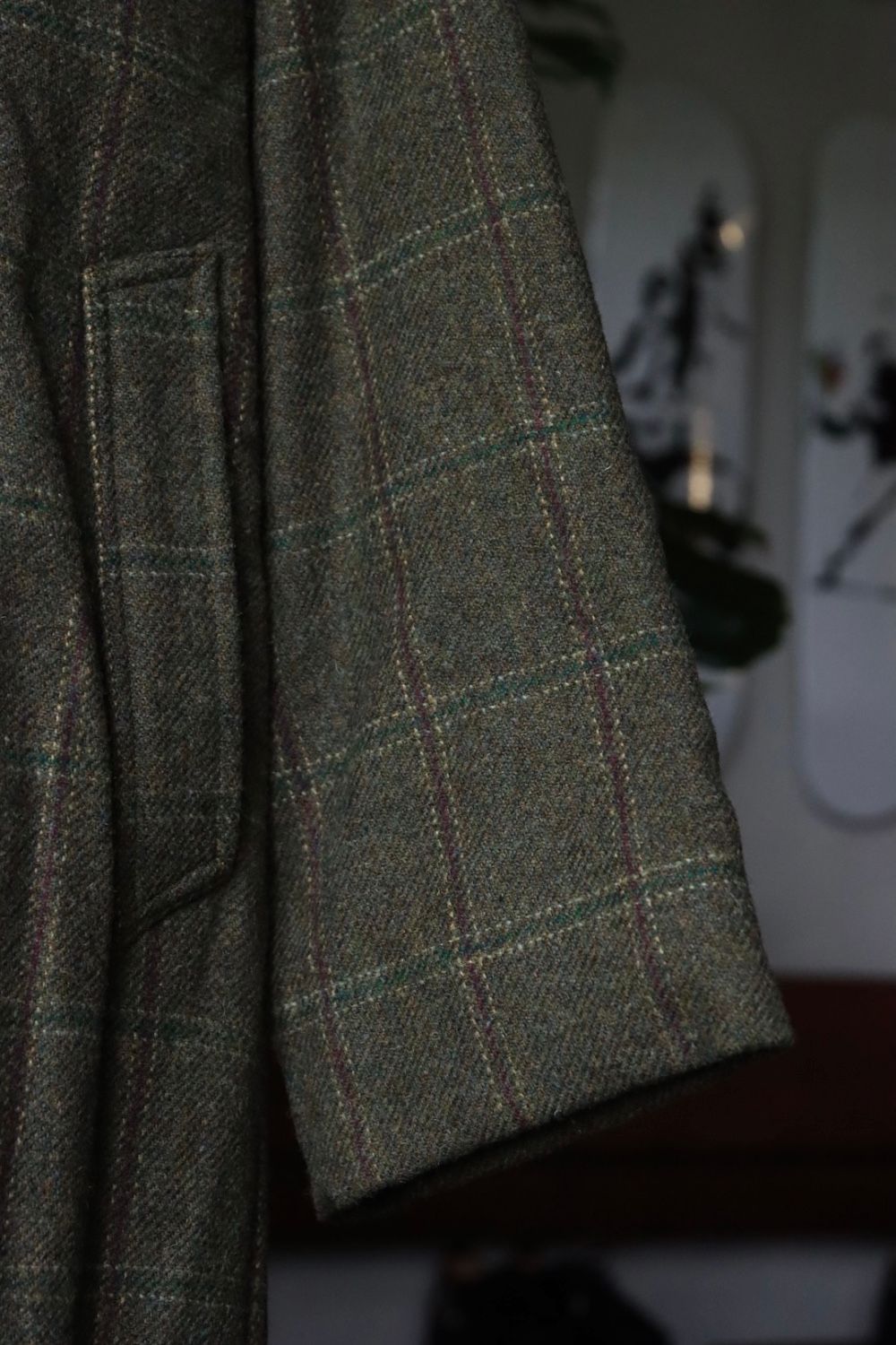 アプレッセ22FW Tweed Balmacaan Coat(22AAP-01-15HB)CHECK