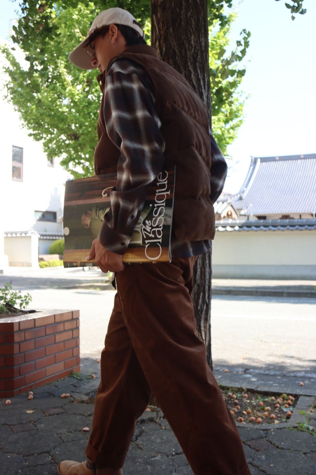 アプレッセ23AWダウンベストSuede Down Vest(23AAP-01-27H)BROWN - 1(S)