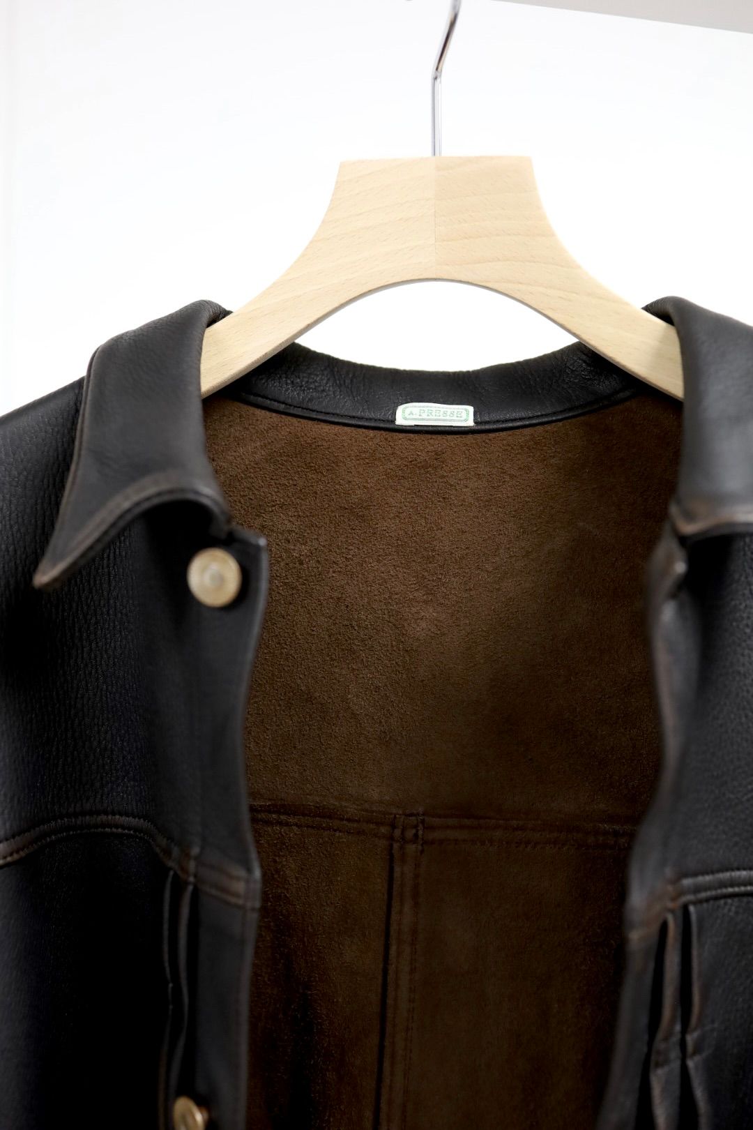 アプレッセ 2026 STYLE2 レザージャケット Vintage Leather 1st Type Jacket(26AAP-01-05) BROWN☆6月6日(土)発売！
