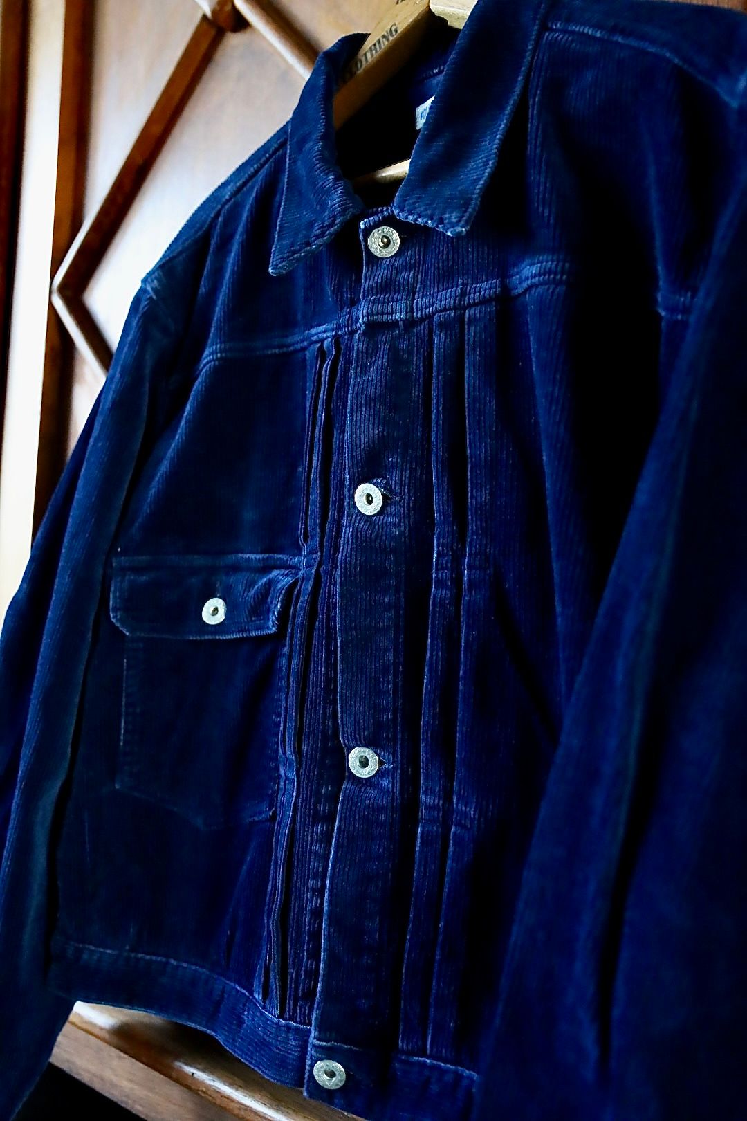 ファウンダ 25AW CORDUROY JACKET(015FD252019)INDIGO☆新作発売！