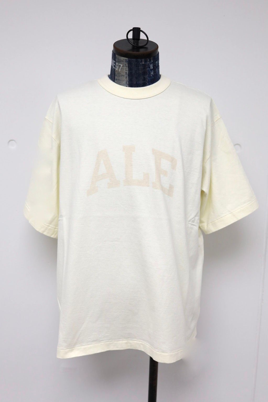 blurhms ROOTSTOCK ブラームスルーツストック 26SS ALE-Y 88/12 Print Tee WIDE(bROOTS25S36S26A)IVORY x FADE BAGE☆4月17日(金)新作発売！